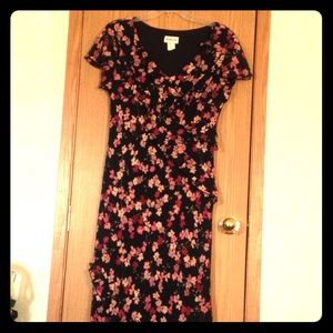 A flower non formal ruffled dress